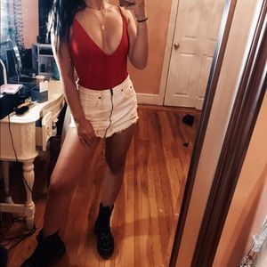 Princess Polly red bodysuit